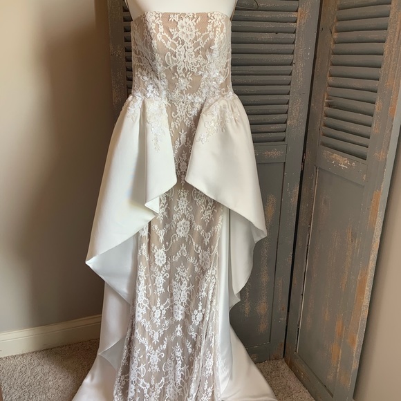 White Prom Dress - Picture 2 of 8